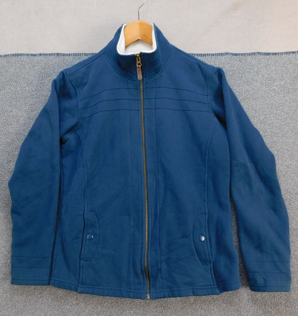Columbia Women's M Soft Comfort Fleece Blue Stand Up Collar Jacket